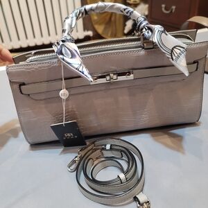 Fashion embroidered gray bag